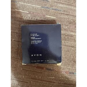 Avon Clear Finish Great Complexion Pressed Powder Acne Treatment 11.3g Natural B